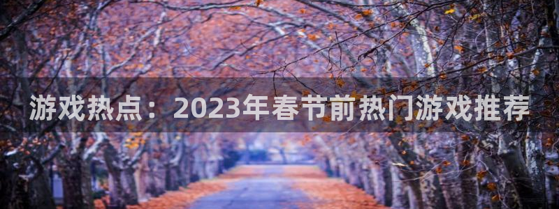 奇亿娱乐平台注册资金多少：游戏热点：2023年春节前热门游戏
