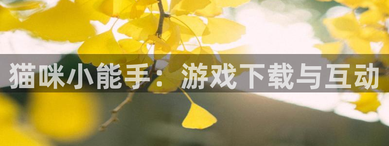 奇亿娱乐注册账号：猫咪小能手：游戏下载与互动